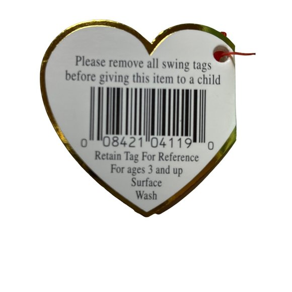 Ty Beanie Babies Hippity the Bunny Beanie Baby Plush Green - Picture 7 of 11